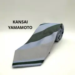 山本寛斎 KANSAI YAMAMOTO ストライプ ネクタイ シルク 6525のサムネイル