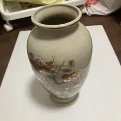 萩焼 大壺花瓶花器 鉄線 菜の花 ホオズキ（鬼灯）どくだみ山百合菊