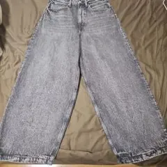 H&M SUPER BAGGY グレー デニムパンツ 28/30