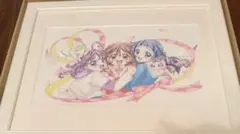 デリシャスパーティ　プリキュア　感謝祭　高精細アート　エンドカード デリシャスパーティ プリキュア 感謝祭 高精細アート エンドカード