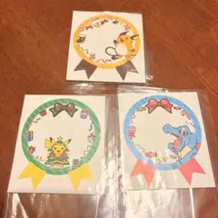 ポケモンセンター シール ステッカー ピカチュウ ライチュウ ワニノコ