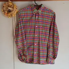 コーエン　チェック柄コットン長袖シャツ