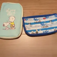 スヌーピーポーチ2点セット