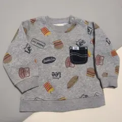 Buddy Lee ハンバーガー柄 スウェットシャツ 80