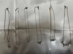 まとめ売り　シルバーとゴールドのネックレスセット6本