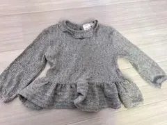 ZARA グレー ニット サイズ98cm 3YEARS