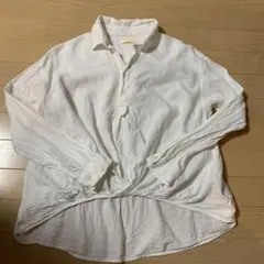 ブラウス　麻混　フリーサイズ