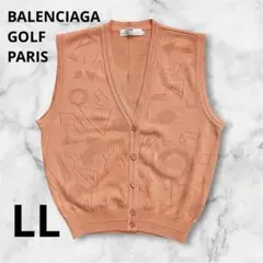 BALENCIAGA PARIS GOLF ニットベストLL幾何学柄 透かし編みのサムネイル