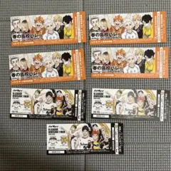 ハイキュー ショーセツバン 特典 チケット風しおり 7枚セット 小説版