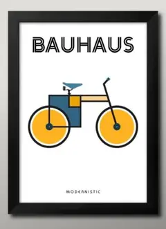 16034■A3アートポスター『バウハウス　BAUHAUS』絵画 イラスト