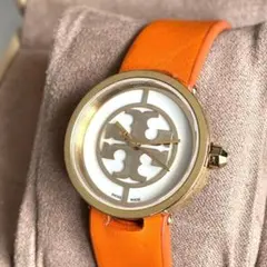稼動品　TORY BURCH トリーバーチ　スイス製　裏地総柄ベルト　腕時計