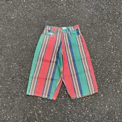 USA製 90s CROSS COLOURS バギーショーツ ストライプ ハーフのサムネイル