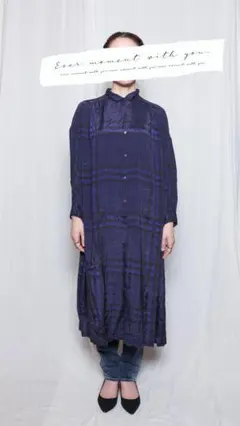 STUDIO CLIP チェックロングシャツ