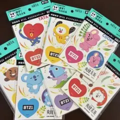 爽健美茶 BT21 オリジナルステッカー 全7種セットのサムネイル