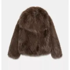 ZARA フェイクファーショートコート