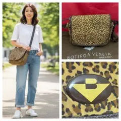 BOTTEGA VENETA レオパード柄 2wayショルダーバッグ