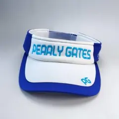 パーリーゲイツ　サンバイザー　白×青　PG