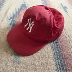 【激レア】00s Y2K NYヤンキース キャップ レッド 2000年製 栗原