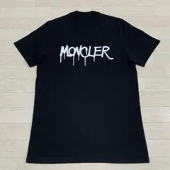 最新極美品☆ モンクレール 黒ワッペン Tシャツ M 国内正規品 5S392 