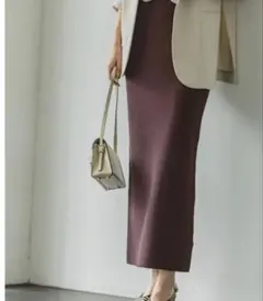 リブニットタイトスカート