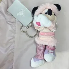 ミッキー　ぬいぐるみキーホルダー・キーチェーン　ピンク　誕生日