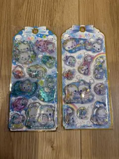 ぷくぷくあわわちゃん　ウォーターシール二枚セット