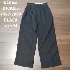 古着 レディース ディッキーズ タックワイドパンツ ブラック dickies M