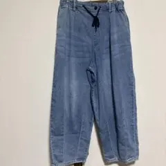 ふ*ん様 ライトブルー ワイドデニムパンツ