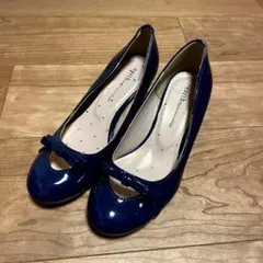 パンプス ネイビー　earth music&ecology