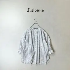 /myuu様J.sloane バンドカラー　花柄　ブラウス　ウエルベック　日本製のサムネイル
