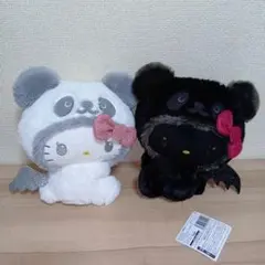 パンダ　ハローキティ　こあくま×てんしBIGぬいぐるみ　全２種セット