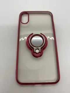 iPhone XS ケース/iPhone X ケースリング 透明
