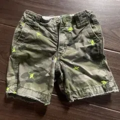 baby GAP 迷彩柄ハーフパンツ 蛍光刺繍付き