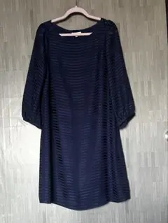 ロペピクニック　ワンピース　シフォン　オールシーズン ネイビー