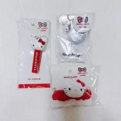 【新品】3COINS キティ カードケース ヘアゴムセットのサムネイル