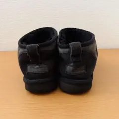 UGG ムートンブーツ 24cm ブラック ショート丈 あったか 防寒