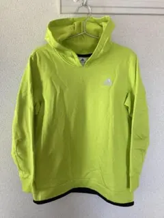 【adidas】 蛍光イエロー パーカー size 160