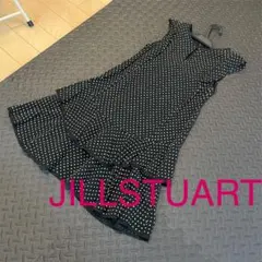 ジルスチュアート　ドット　ノースリーブワンピース