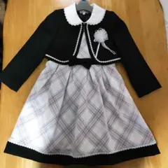 SHOO LA RUE セレモニー ワンピースセット120cm　+靴18.5cm