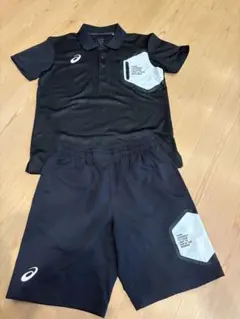 ASICS バレーボール ウェア 上下セット ブラック