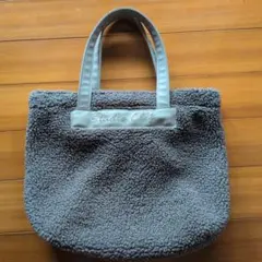 Studio Clip ボアトートバッグ グレー