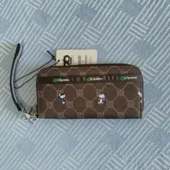 レスポートサック スヌーピーオールスター ピーナッツ 長財布 グレー 