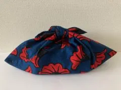 あずま袋（C358）アフリカン柄セルリアお弁当袋内袋ハンドメイド（色欠けあり