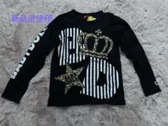 【新品未使用】BABYDOLL 長袖カットソー ブラック ヒョウ柄 150