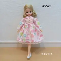 りかちゃん服　#5525　ワンピース　ハンドメイド　ポンタ