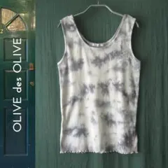 OLIVE des OLIVE／オリーブデオリーブ★　絞り染めタンクトップ　Mのサムネイル