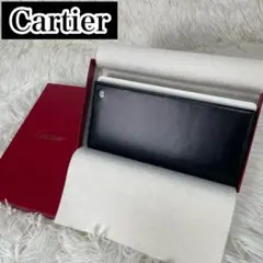 未使用品 Cartier カルティエ マストライン 二つ折り 長財布 箱付き 黒のサムネイル