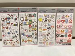 大人の図鑑シール　サンリオキャラクター、ハローキティ　4枚セット