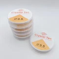 新品未使用 クリスタルテック 伸縮テグス 0.5mm 6p