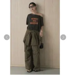 【渡辺満里奈さん着用】☆試着程度☆ sacai サカイカットソー ブラック 渡辺満里奈さん着用】☆試着程度☆ sacai サカイカットソー ブラック